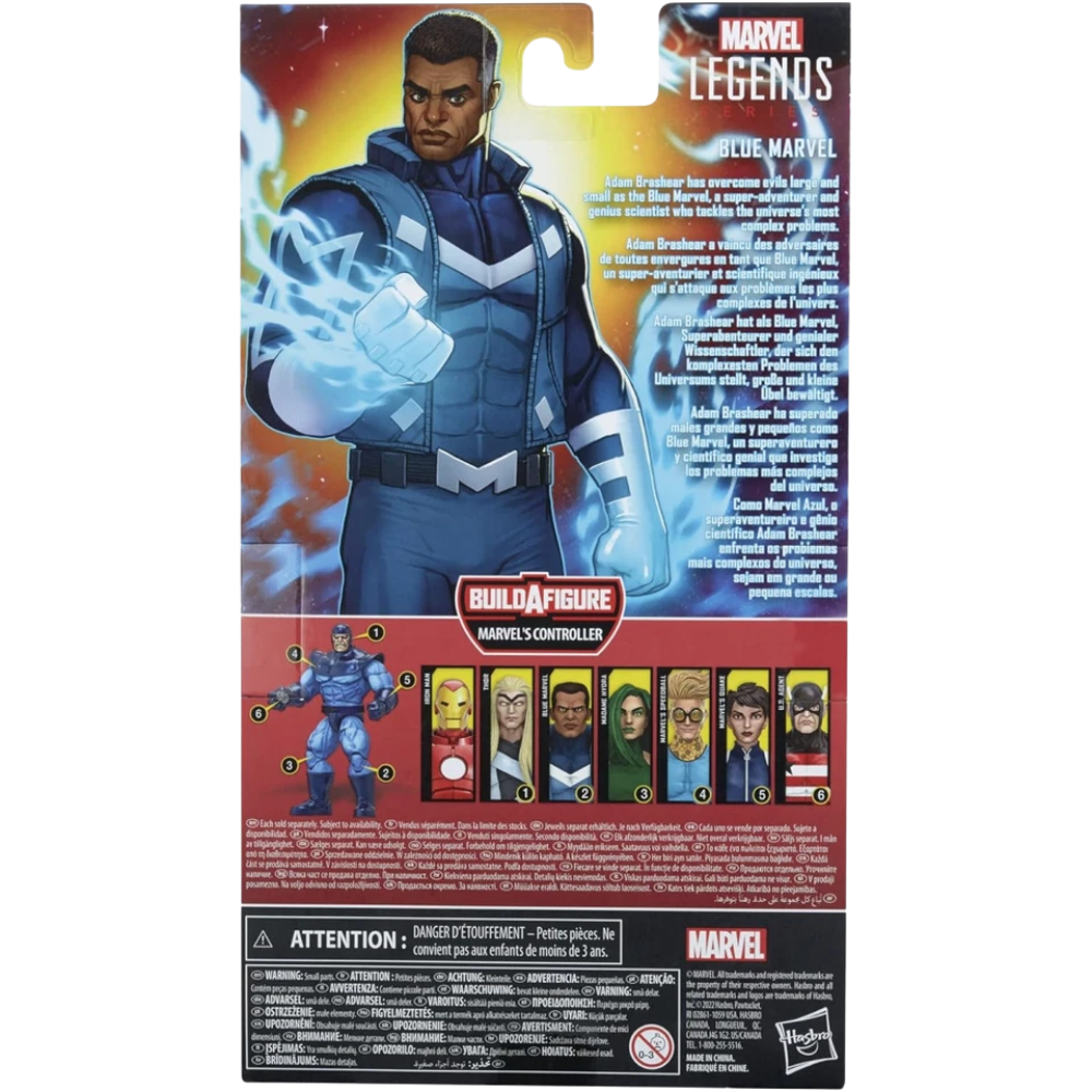 Marvel Legends Series Blue Marvel 6-Inch Action Figure Collectible Toy 4 Accessories
