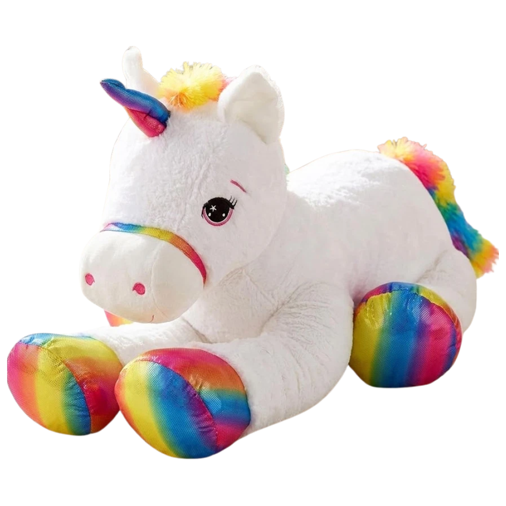 Giant Unicorn Soft Toy 110cm Large Rainbow Plush Stuffed Animal Big Cuddly Teddy Gift Baby