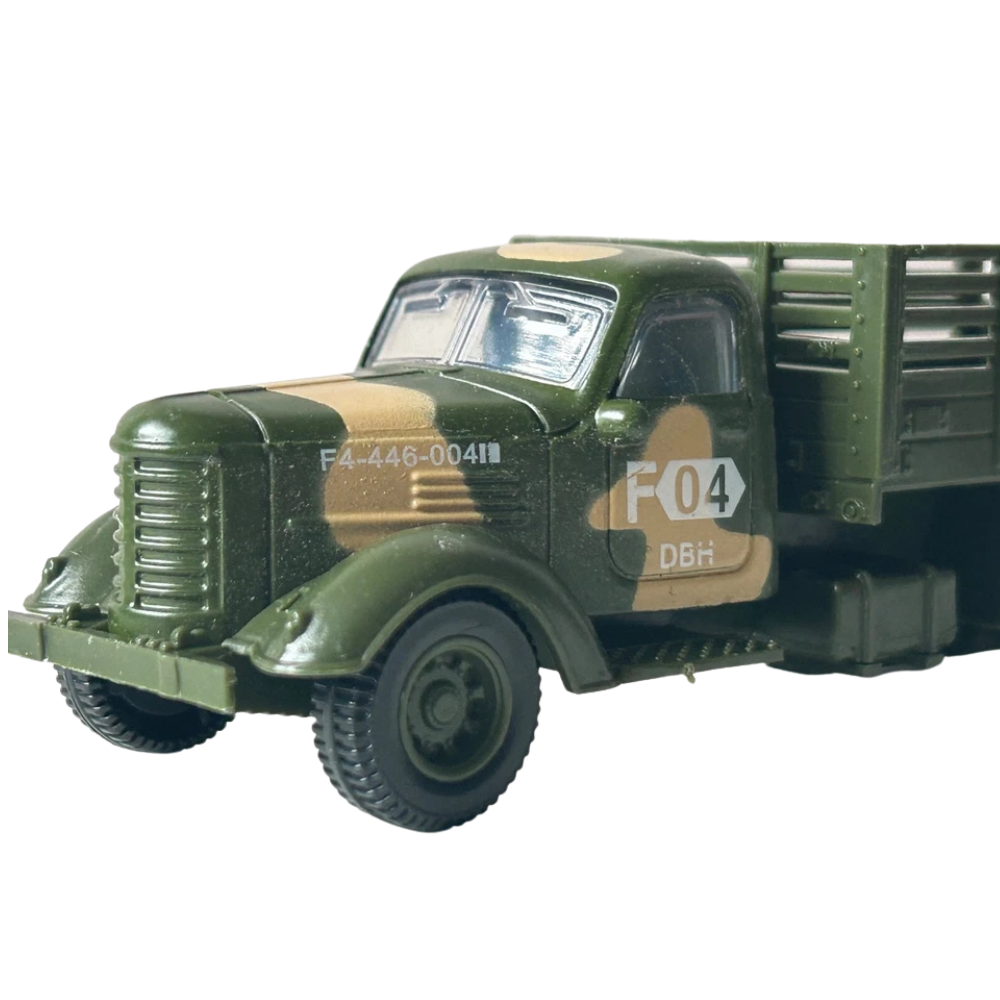 Military Army Transporter Lorry Truck Diecast Model Toy with Moving Parts 1:64 Scale