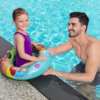 Disney Princess Inflatable Swim Ring for Kids, Swimming Pool Float Age 3+