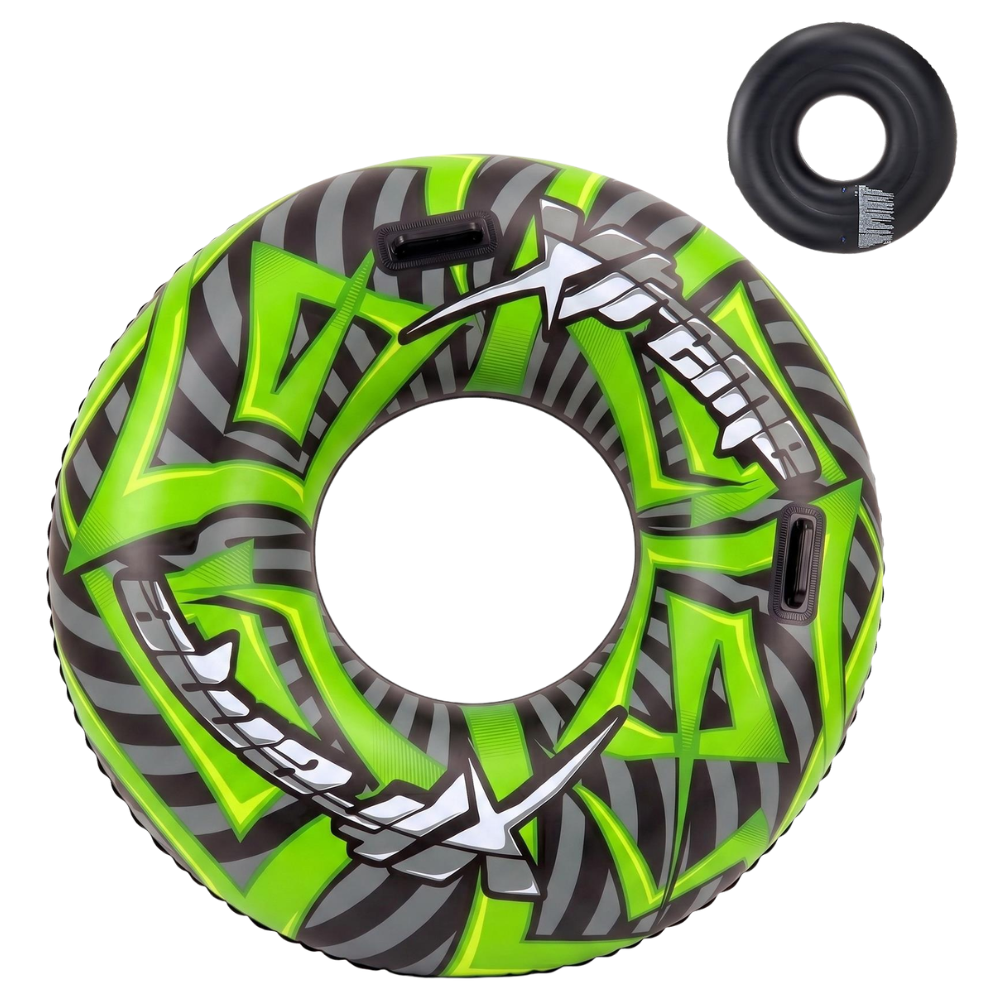 Inflatable Pool Ring 47 Inch 119cm Turbo Extreme Swim Float with Handles for Kids Adults