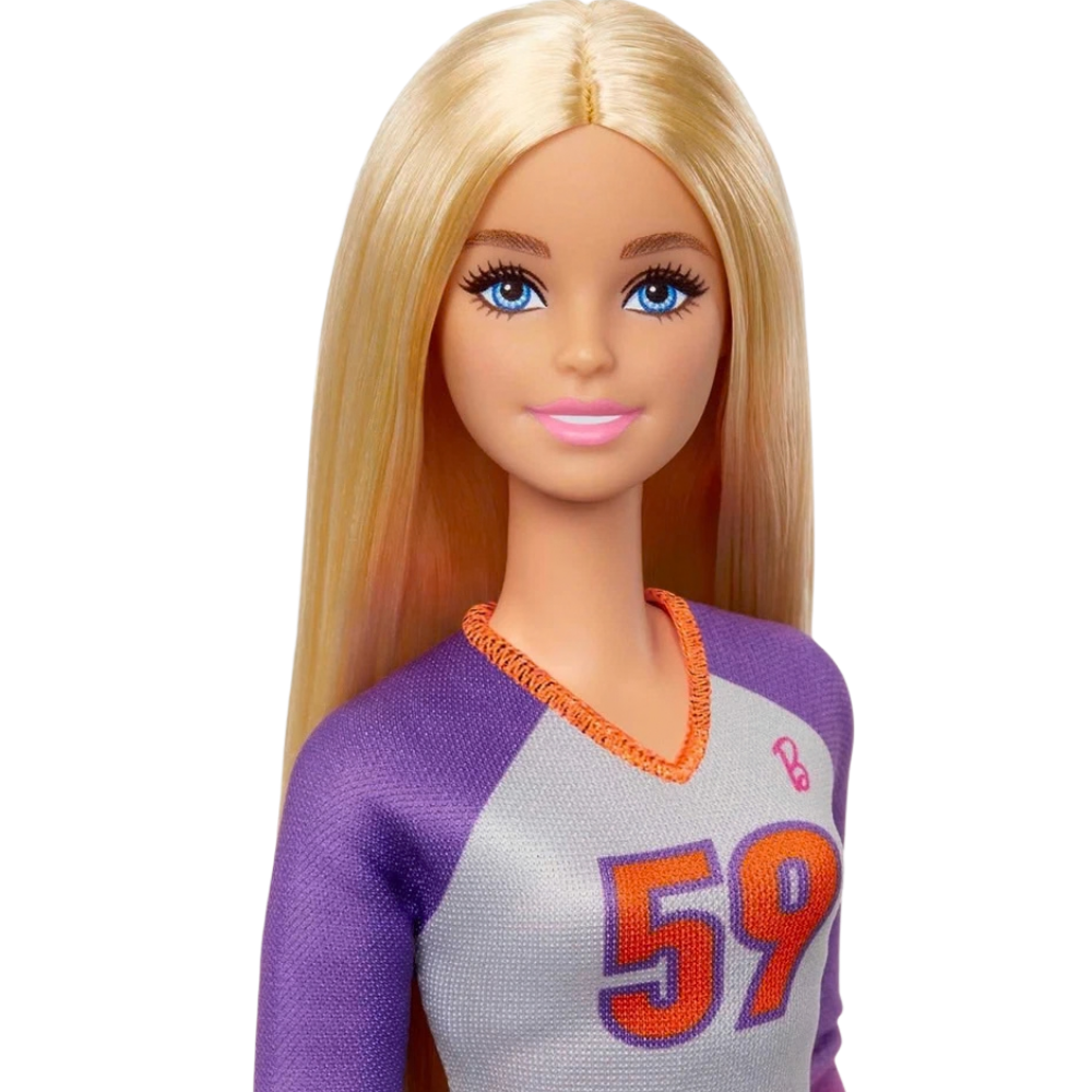 Barbie Made to Move Volleyball Player Doll Sports Career Toy with Ball Kids 3+
