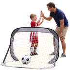 Set of 2 Pop Up Football Goals Kids Portable Indoor Outdoor Soccer Training Nets