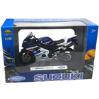 Welly Suzuki Gsx-750 Japanese Sports Motorcycle Diecast Model Toy 1:18 Scale Collectible Bike