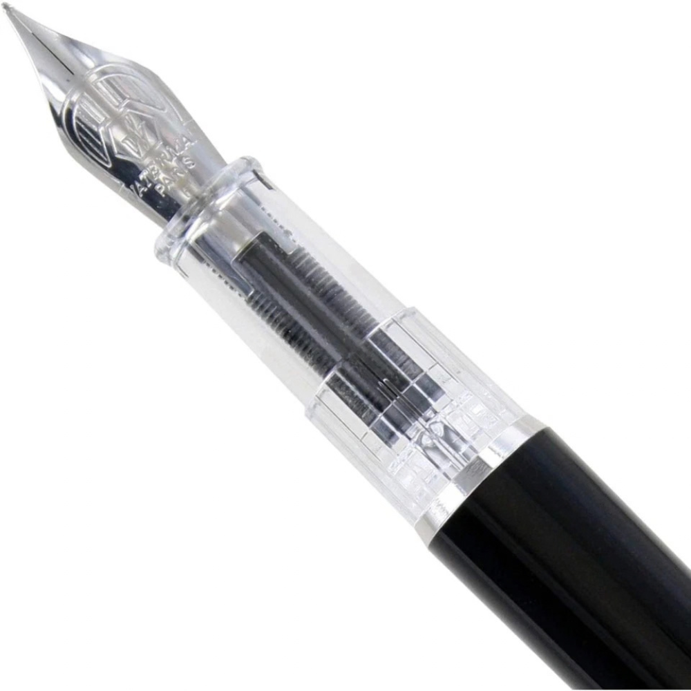 Waterman Kultur Black Fountain Pen Fine Nib Blue Ink Refillable Writing Gift Set