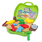 26PCS Dinosaur Dough Play Set for Kids with Moulds, Tools and Portable Storage Case