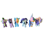 12x Kids My Little Pony Cartoon 3D Plastic Figures Set
