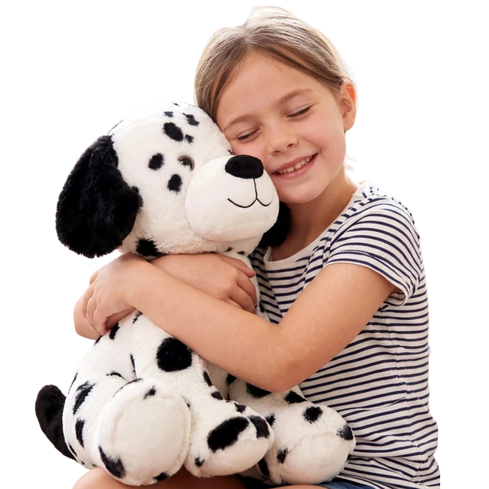 Dalmatian Puppy Soft Toy 15 Inch Sitting Teddy Stuffed Animal Cuddly Dog Pet Plush Kids Gift