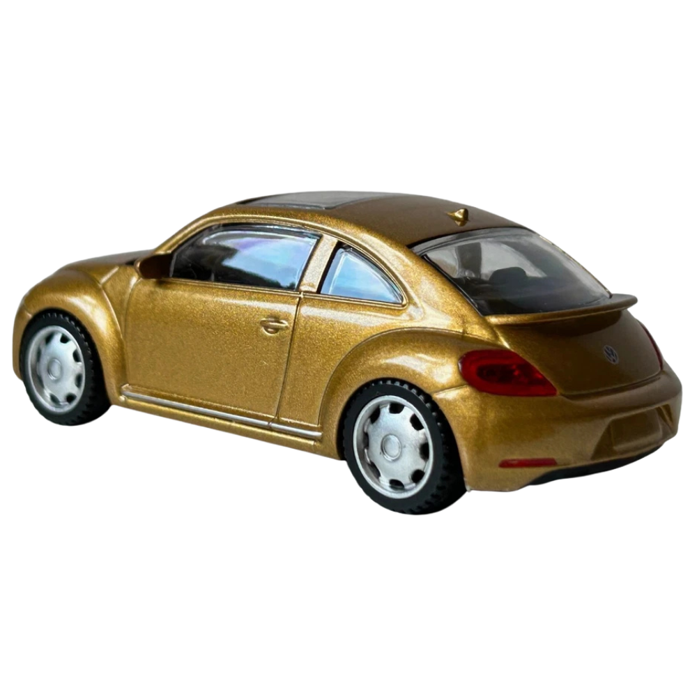 Rastar Volkswagen Beetle Gold Diecast Classic German Car Model Toy 1:43 Scale Collectible