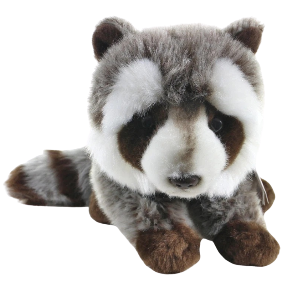 Teddy Hermann Raccoon Plush Soft Cuddly Toy Animal Lovers Gift Present 92529 Cute Woodland Teddy
