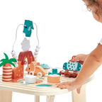 Janod Dino Wooden Activity Table for Toddlers 12 Months+, Dinosaur Educational Play Centre