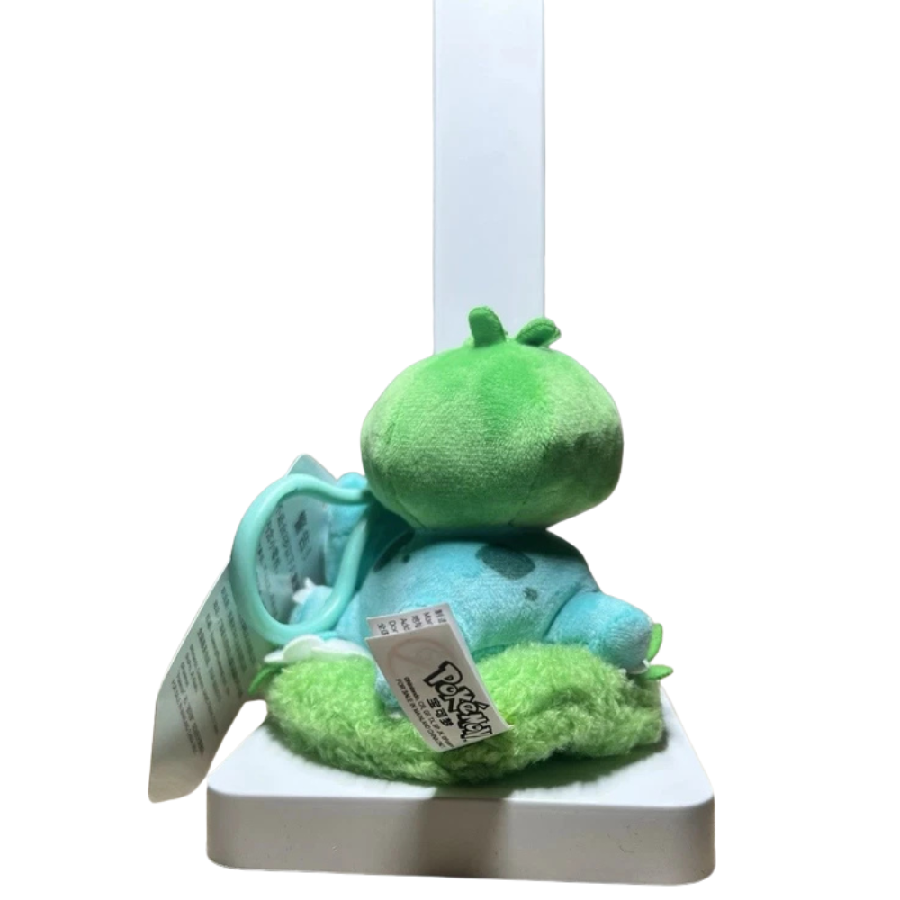Pokemon Bulbasaur Sleeping Plush Soft Toy Dangler Keychain Backpack Collectible Kids Gift