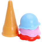 Toyland Bluey & Bingo 14 Piece Bucket Scoop Set with Ice Cream Cones Beach Toys