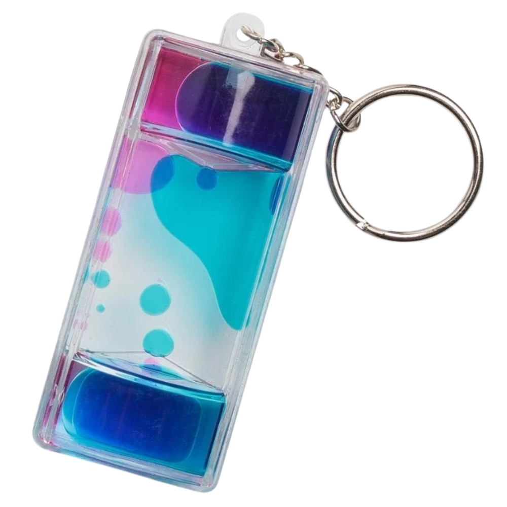 Liquid Motion Keychain Visual Sensory Fidget Toy Colourful Flowing Liquid