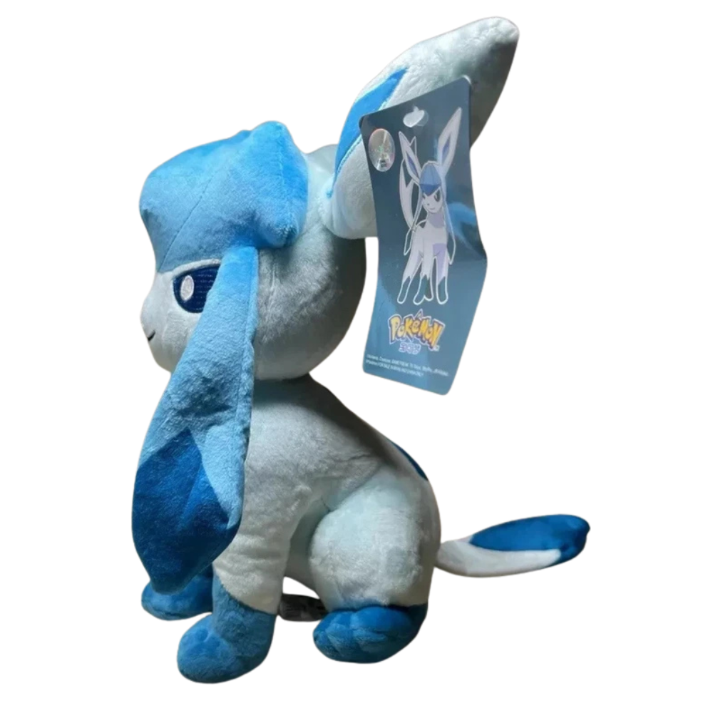 Pokemon Glaceon Plush Soft Toy Teddy 31cm Cuddly Ice-Type Character Gift Kids Collectors
