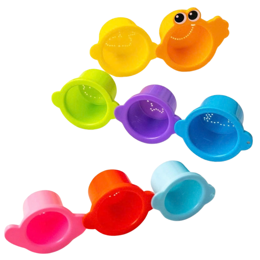 Bright Starts Splash Splash Baby Bath Toy Set 15pc Stacking Cups Sensory Toys 6m+