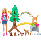 Barbie Wilderness Explorer Doll 10 Animals Wildlife Guide Playset Accessories Mattel