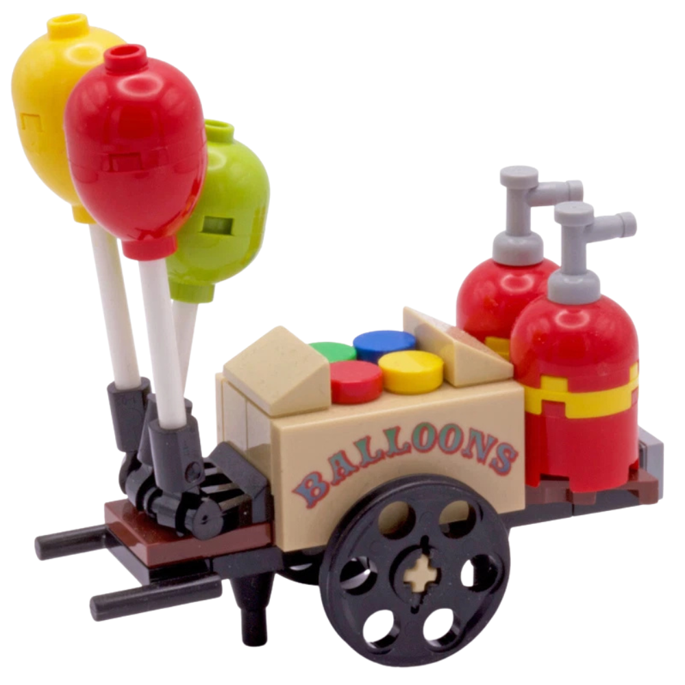 Lego Balloon Cart Funfair Fairground Park Accessory Custom Kit Made with Genuine Lego Parts
