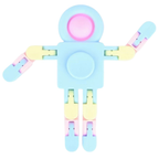 Pastel Fidget Robot Toy Pop Spin Twist Sensory Stress Relief Kids Adults