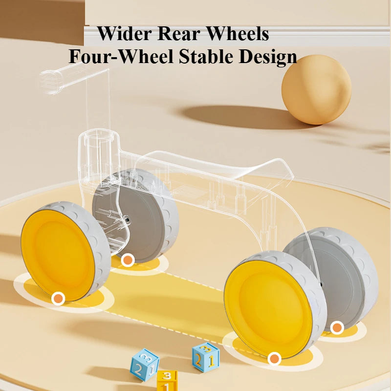 4-Wheel Baby Balance Bike No-Pedal Toddler Walker Ride-On Toy for Ages 1–3 Gift