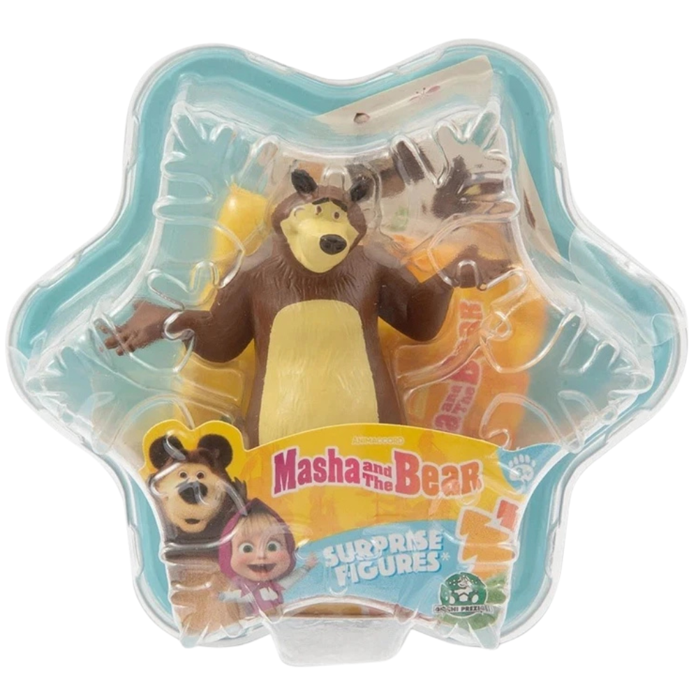 Masha and the Bear Surprise Figures 2-Pack Capsule with 1 Visible + 1 Mystery Figure
