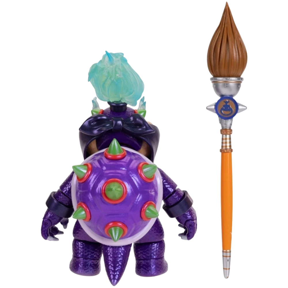 Nintendo Super Mario Galaxy Movie Wonder Bowser Jr Action Figure with Paint Brush