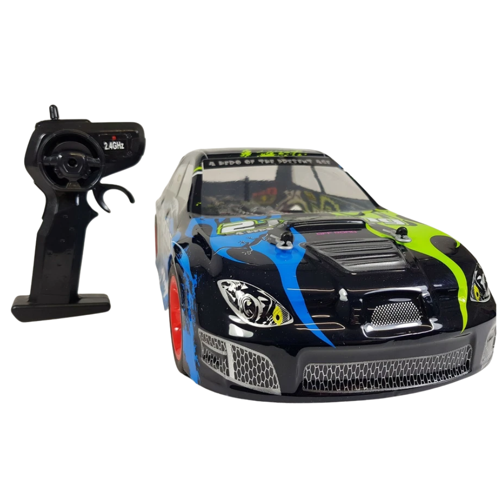 Remote Control Subaru Drift Car RC 1:10 2.4GHz RWD LED Neon Lights Kids 6+