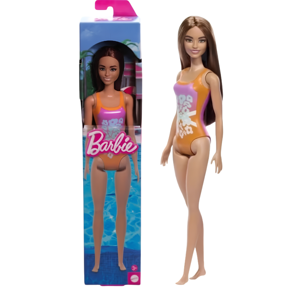 Barbie Beach Doll – Summer Swimsuit Doll 4 Assortments Mattel Summer Collection