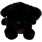 Toyland 25cm Bramble Black Labrador Soft Toy Plush Dog Lying Down Puppy