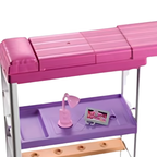 Barbie Doll Loft Bed Fxg52 Transforming Bunk Beds Furniture Set with Accessories for Kids