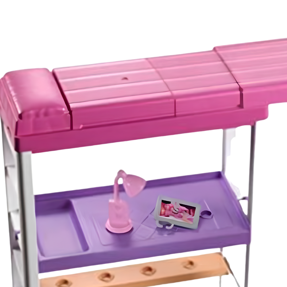 Barbie Doll Loft Bed Fxg52 Transforming Bunk Beds Furniture Set with Accessories for Kids