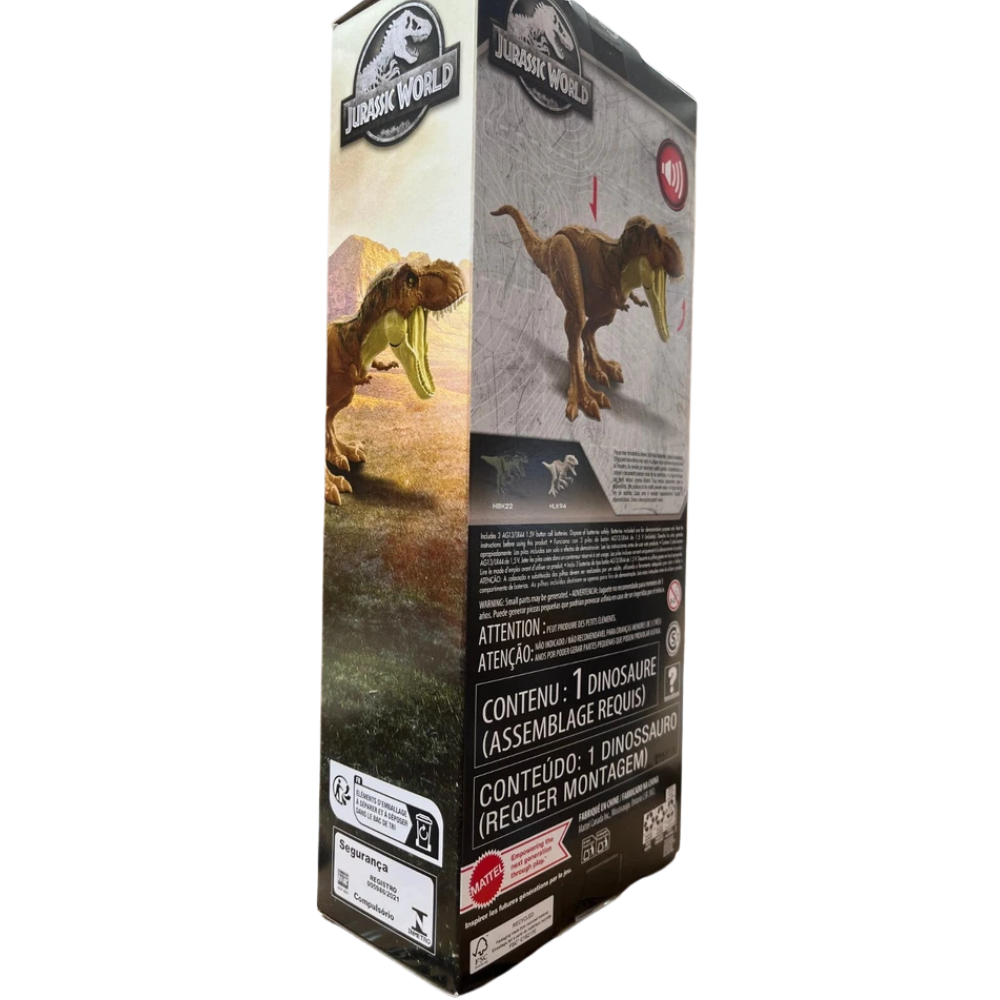 Jurassic World Tyrannosaurus Rex Sound Surge 12-Inch Dinosaur Action Figure Toy for Kids