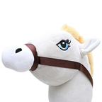 Toyland 26 Inch Hobby Horse with Sound Cream Horse on Stick Toy