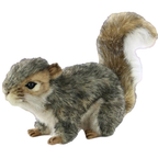 Hansa Grey Squirrel Plush Soft Toy Lifelike Woodland Animal Teddy Gift 4840 Cute Cuddly Toy
