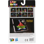 Lite-Brite Refill Set 100 Colourful Pegs & 8 Templates Creative Glow Art Craft Kit