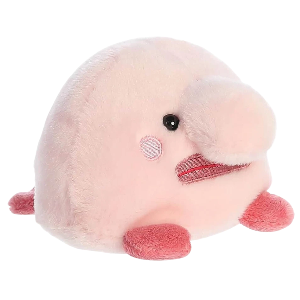 Aurora Palm Pals Bart Blobfish 5-Inch Soft Plush Toy Pink Cuddly Collectible