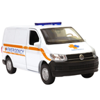 Welly Volkswagen T6 Transporter Emergency Van Diecast Model Toy 1:34–1:39 Scale Collectible