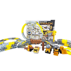 Kids Construction Race Track Set 279pcs DIY Building Crane Cars 5.65m Track 3+