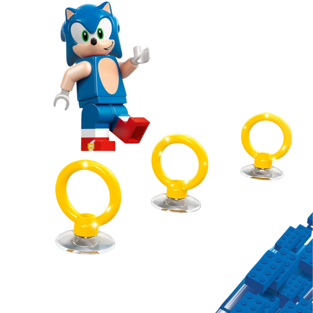 Lego Sonic the Hedgehog 77117 Speedster Lightning Racing Car Building Set with Sonic