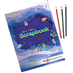A4 Scrapbook Craft Pad Pack of 3, 32 Pages Each Kids Drawing and Photo Book for School