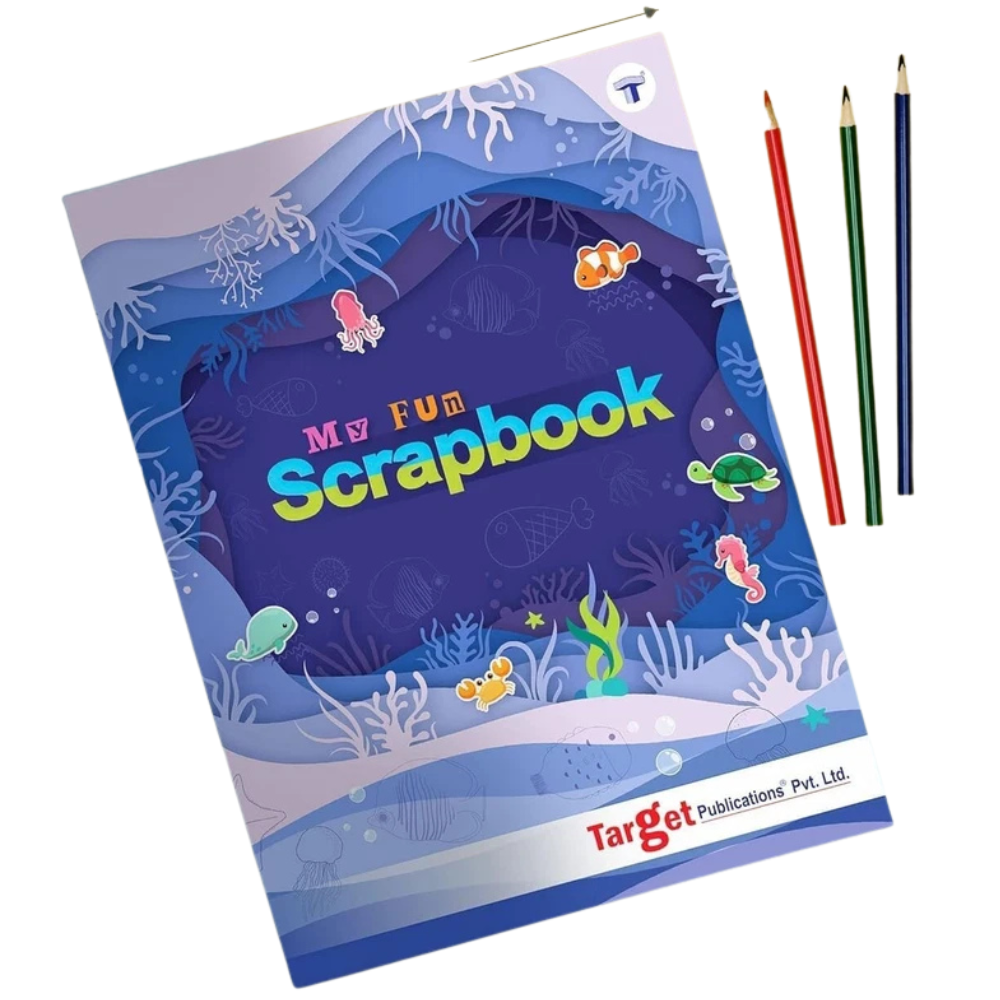 A4 Scrapbook Craft Pad Pack of 3, 32 Pages Each Kids Drawing and Photo Book for School