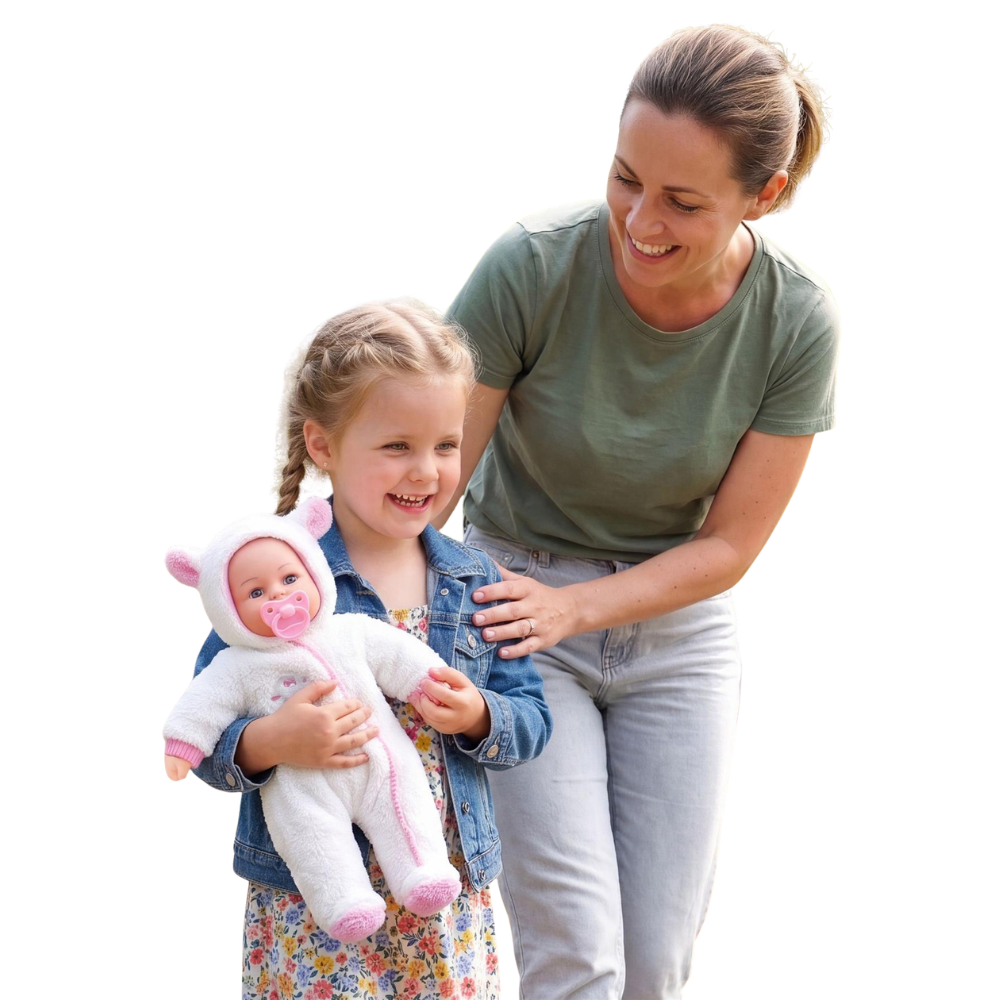 BiBi Doll 18" Soft Body Interactive Baby Doll or 2-Pack Doll Clothes Set Choose