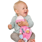 BABY born Sleepy Pink Soft Baby Doll 30cm with Integrated Rattle, Cat Romper and Hat from Birth