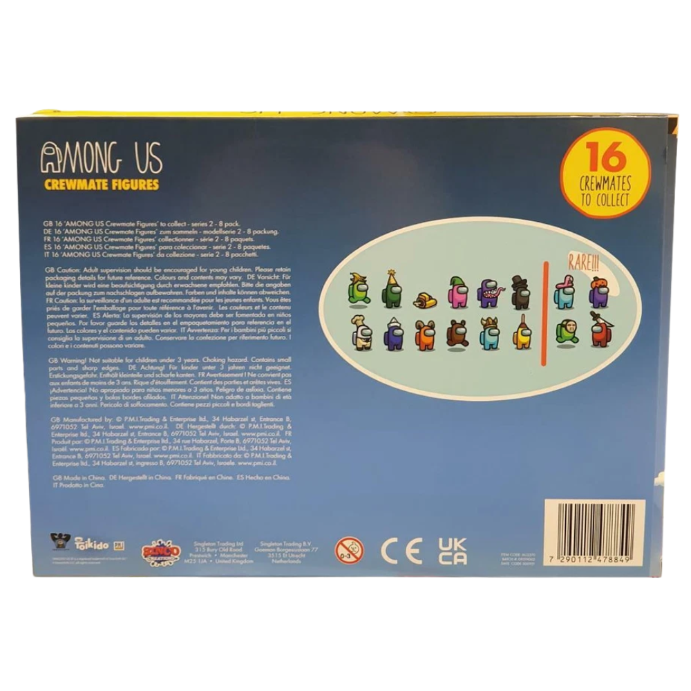 Among Us Series 2 Crewmate Figures 8 Pack Deluxe Set with 5 Accessories New Box 2 of 2