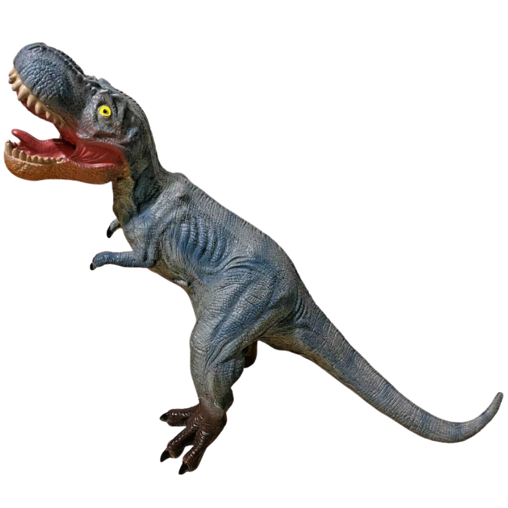 Giant Soft Roaring Dinosaur Toy T-Rex Blue 27 Inch Plush Dino Gift for Kids Ages 3+