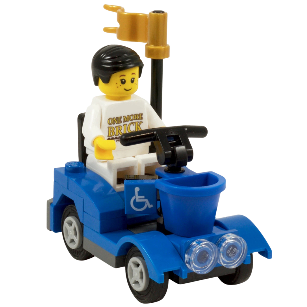 Lego Mobility Scooter Wheelchair Custom Kit Made with Genuine Lego Parts Figure Not Included