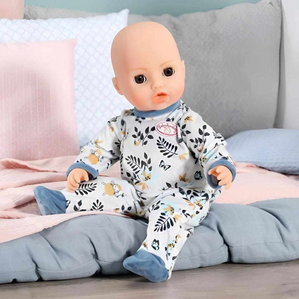 Baby Annabell Blue Romper Outfit Set for 43cm Dolls with Clothes Hanger, Soft Fabric, Age 3+