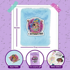 LOL Surprise Tweens Fluffy Diary Journal Set A6 With 4 Gel Pens Glitter Stickers Kids Creativity Gift 5+