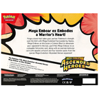 Pokémon TCG Mega Evolution Ascended Heroes Mega Emboar ex Box Collectible Trading Card Game Set