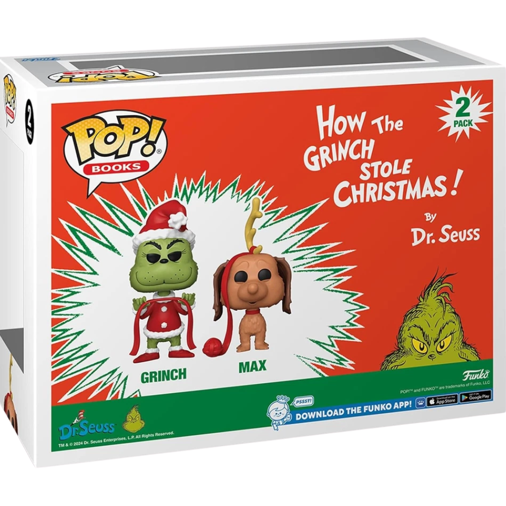Funko Pop Books How the Grinch Stole Christmas the Grinch & Max 2-Pack Vinyl Figures